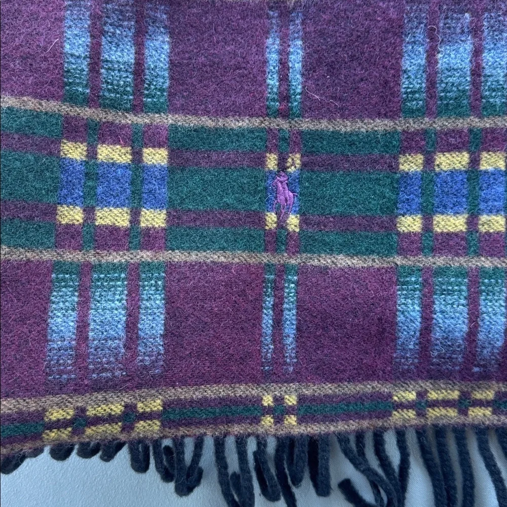 RALPH LAUREN Patterned Wool-Blend Jacquard Scarf